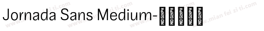 Jornada Sans Medium字体转换